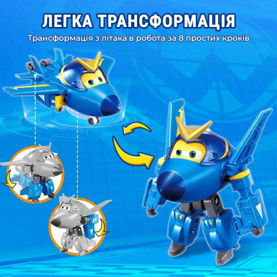 Трансформер Super Wings Transforming Джером і улюбленець (Jerome &amp; Pet) (EU770443)