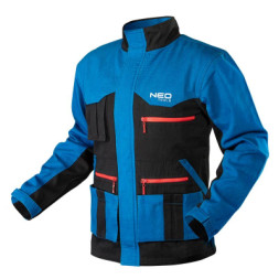 Куртка робоча Neo Tools HD+, розмір XXL (56), 275 г/м2,бавовна, високий комір, кишен (81-215-XXL)