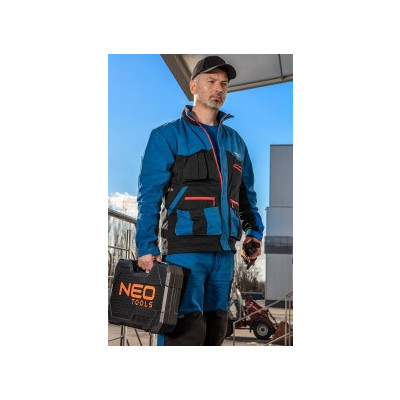 Куртка робоча Neo Tools HD+, розмір XXL (56), 275 г/м2,бавовна, високий комір, кишен (81-215-XXL)