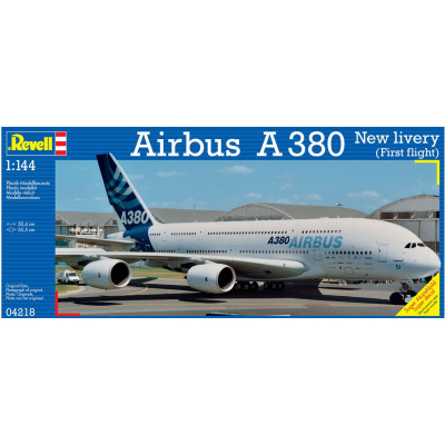 Збірна модель Revell Літак Airbus A380 Перший політ рівень 5 масштаб 1:144 (RVL-04218)