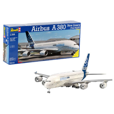 Збірна модель Revell Літак Airbus A380 Перший політ рівень 5 масштаб 1:144 (RVL-04218)