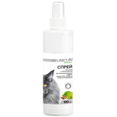 Спрей для тварин Unicum Organic проти бліх і кліщів для кішок 100 мл (4820150202125)