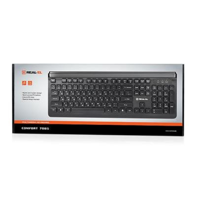Клавіатура REAL-EL 7085 Comfort Black