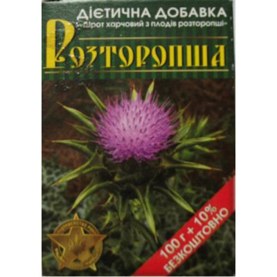 Трави МИРОСЛАВ Шрот семян расторопши 100гр, Мирослав