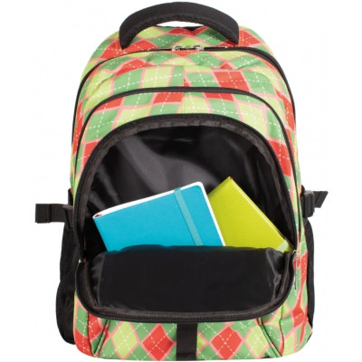 Рюкзак шкільний Cool For School 42 x 28 x 18 см 21 л Зелено-червоний (CF86305)