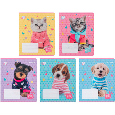 Зошит Kite Studio Pets 18 аркушів, лінія (SP24-237)