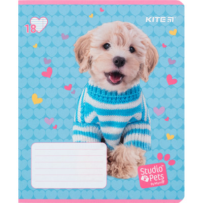 Зошит Kite Studio Pets 18 аркушів, лінія (SP24-237)
