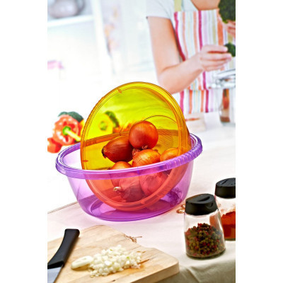 Таз Irak Plastik Круглий Прозорий 10 л (6537)