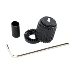 Ручка для потенціометра D'Addario Loknob Small Black Plastic Knob (PW-LNS-01B)