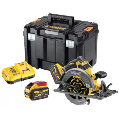 Дискова пила DeWALT 54В XR FLEXVOLT Li-lon диск 190х30 мм, 2x3Ah, 3.7 кг, кейс TSTAK (DCS579X2)