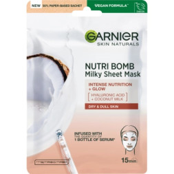 Маска для обличчя Garnier Skin Naturals Тканинна Живлення-Бомба 28 г (3600542319751/3600542319768)