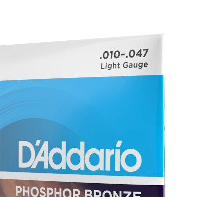 Струни для гітари D&#039;Addario Phosphor Bronze Regular Light 12-String (10-47) (EJ38)