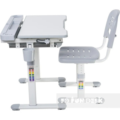 Парта зі стільцем FunDesk Cantare Grey