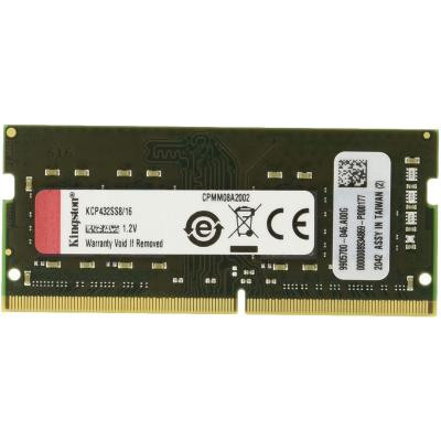 Модуль пам&#039;яті для ноутбука SoDIMM DDR4 16GB 3200 MHz Kingston (KCP432SS8/16)