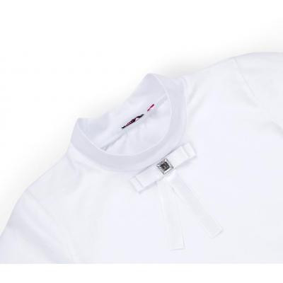 Кофта дитяча Matilda зі стійкою і мереживом на поличці (8658-140-white)
