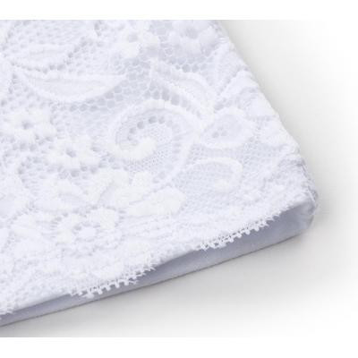 Кофта дитяча Matilda зі стійкою і мереживом на поличці (8658-140-white)