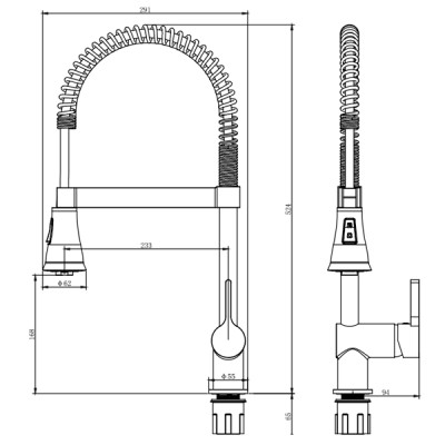 Змішувач Corso OMODEO EC-4B626C (9637110) (EC-4B626C)