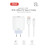 Зарядний пристрій XO USB 120W + cable USB to USB-C white (XO-L128U)