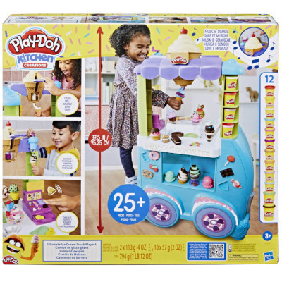 Набір для творчості Hasbro Play-Doh Мега набір: машинка з морозивом (F1039)