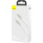 Дата кабель USB-C to USB-C 2.0 mCafule Metal PD 100W white Baseus (CATJK-D02)