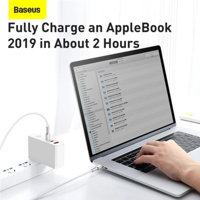 Дата кабель USB-C to USB-C 2.0 mCafule Metal PD 100W white Baseus (CATJK-D02)