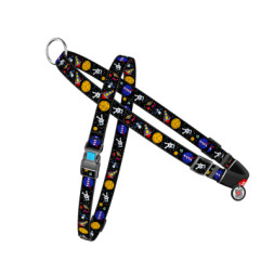 Шлея для собак WAUDOG Nylon з QR-паспортом &quot;NASA&quot; L (5417)