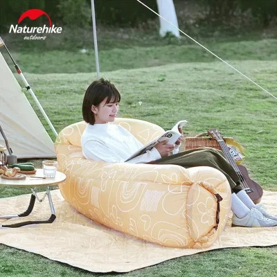 Крісло складане Naturehike Ламзак CNH22DZ022 бежевий з принтом (6975641886792)