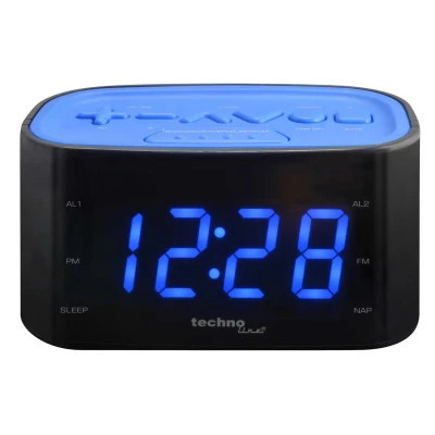 Настільний годинник Technoline WT465 з радіо Black/Blue (WT465 blaue) (DAS302337)