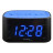 Настільний годинник Technoline WT465 з радіо Black/Blue (WT465 blaue) (DAS302337)