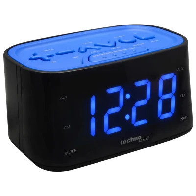 Настільний годинник Technoline WT465 з радіо Black/Blue (WT465 blaue) (DAS302337)