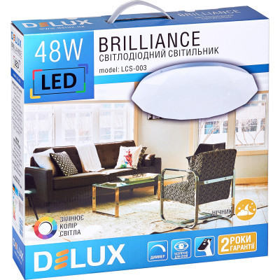 Світильник Delux LCS-003 Brilliance 48W 3000/6000K+пульт (90021358)