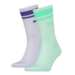 Шкарпетки Puma Crew Heritage Stripe Unisex 261058001-004 фіолетовий/м'ятний 39-42 (8718824801117)