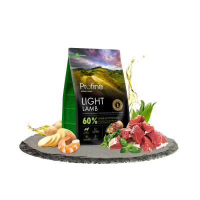 Сухий корм для собак Profine Light Lamb and Potatoes для собак з надмірною вагою 3 кг (8595602569465)