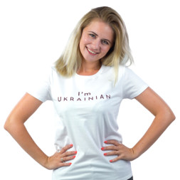 Футболка Sol's Pioneer Women I'am Ukrainian білий XXL (03579102/138XXL)