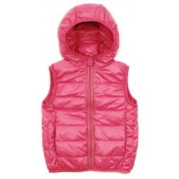 Жилет дитячий Kurt пуховий з капюшоном (V-HT-580T-92-pink)