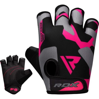 Рукавички для фітнесу RDX F6 Sumblimation Pink S (WGS-F6P-S)