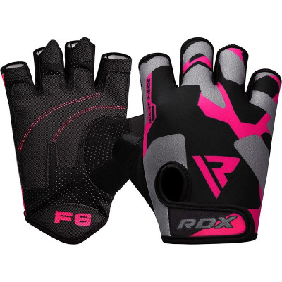Рукавички для фітнесу RDX F6 Sumblimation Pink S (WGS-F6P-S)
