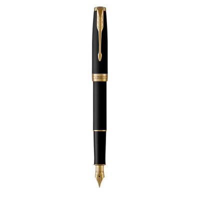Ручка пір&#039;яна Parker SONNET 17 Matte Black Lacquer GT  FP F (84 811)