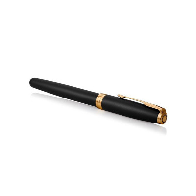 Ручка пір&#039;яна Parker SONNET 17 Matte Black Lacquer GT  FP F (84 811)