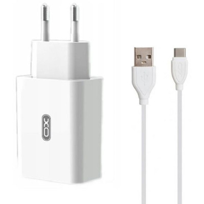 Зарядний пристрій XO QC 3.0 L36 18W/1USB + Type-C White (XO-L36-TC)