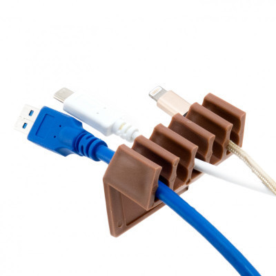 Тримач для кабелю Extradigital CC-902 Cable Clips, Brown (KBC1707)