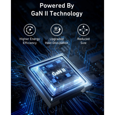 Зарядний пристрій Anker PowerPort 736 Nano II - 100W 2xUSB-C PD 1xPIQ GaN Black (A2145G11)