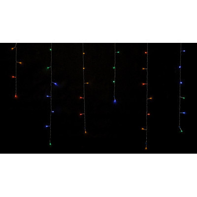Гірлянда Delux ICICLE 100 LED C 3.2х0.7 м Мульти/Прозорий IP20 (90015254)