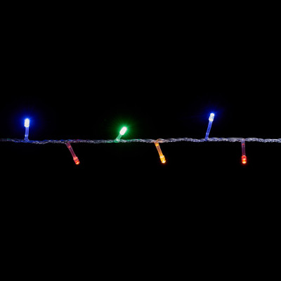 Гірлянда Delux STRING С 200 LED 10m мульти/прозорий IP20 (90009499)