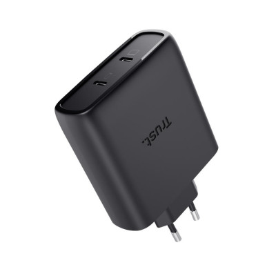 Зарядний пристрій Trust 2xUSB-C 100W GaN PD/PPS black (25527_TRUST)
