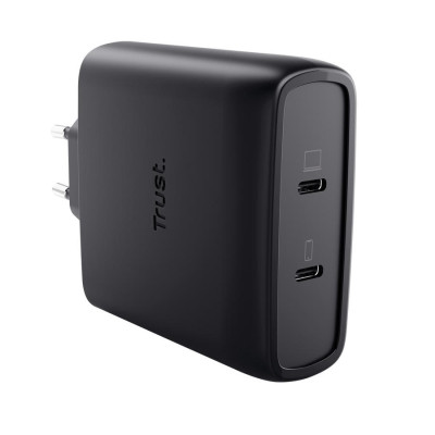Зарядний пристрій Trust 2xUSB-C 100W GaN PD/PPS black (25527_TRUST)