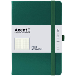 Книга записна Axent Partner Prime 145x210 мм 96 аркушів, клітинка зелений ліс (8305-61-A)