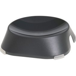 Посуд для котів Fiboo Flat Bowl миска з антиковзаючими накладками темно-сіра (FIB0094)