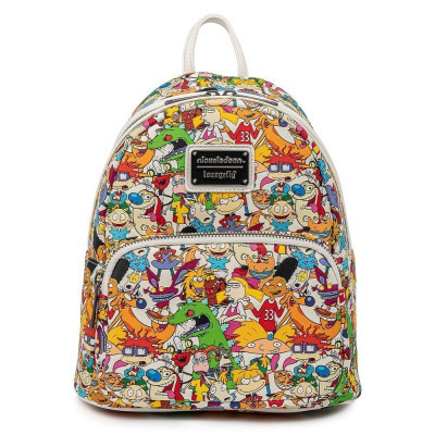 Рюкзак шкільний Loungefly Nickelodeon - Nick Rewind Gang AOP Mini Backpack (NICBK0023)