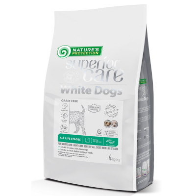 Сухий корм для собак Nature&#039;s Protection Superior Care White Dogs Grain Free Insect All Sizes and Life Stages 4 кг (NPSC47600)